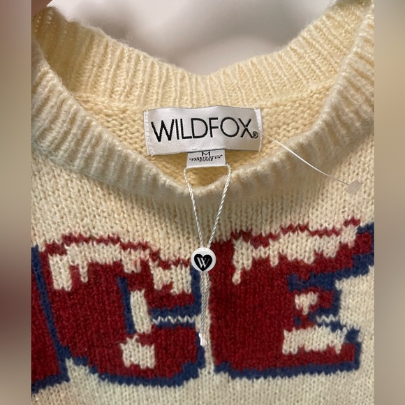 Wildfox Ice Cold Knit Sweater Size Medium - Picture 3 of 4